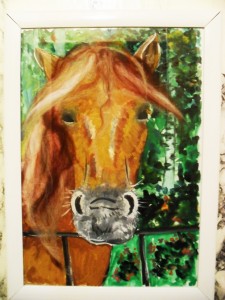 Картина  "Лошадь Стелла"
Гуашь, шерсть
Размер А4
1500 руб.